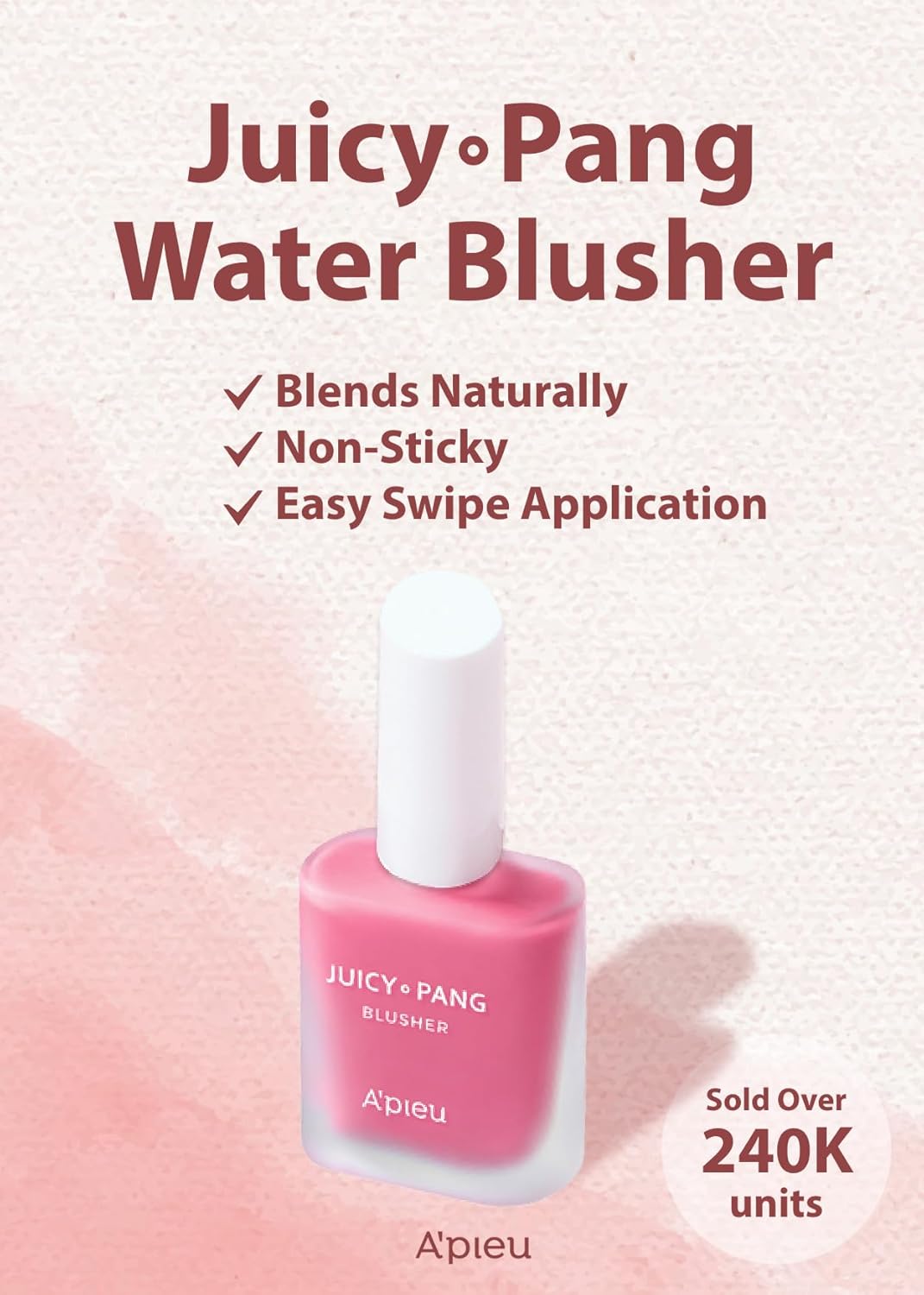Apieu Juicy Pang Water Blusher PK02 Raspberry [9g]